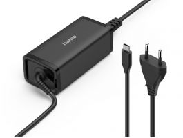Hama Univerzális hálózati notebook töltő adapter, USB Type-C GaN, PD, 5-20V, 100 W, fekete (200024)